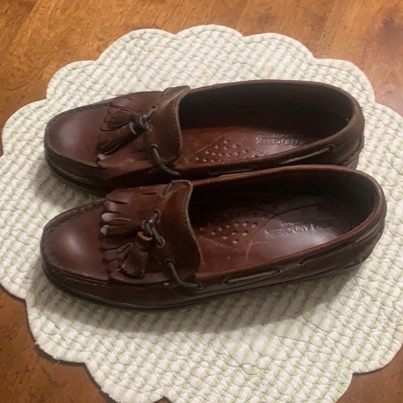 Oxblood Leather Upper Loafer with Tassel Rubber Sole Slip On 9M - Picture 4 of 10